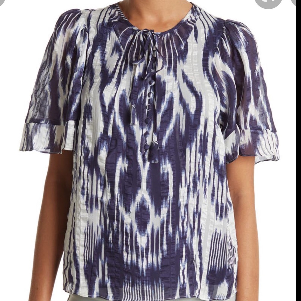 NWT Rebecca Taylor silk top blouse sz 0